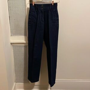 Sezane Lukas Pant in Indigo- US 6